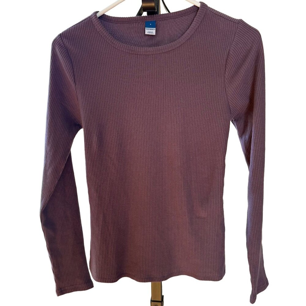Old navy Brown Fitted Long Sleeve Tee Small